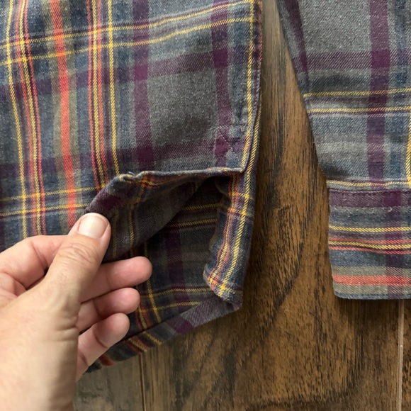 Sherpa Adventure Gear Medium Rudra Plaid Button Down Shirt - Picture 7 of 7